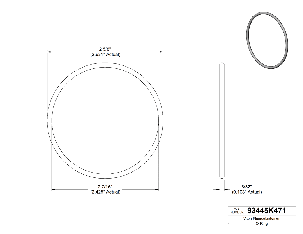 Technical drawing - 93445K471